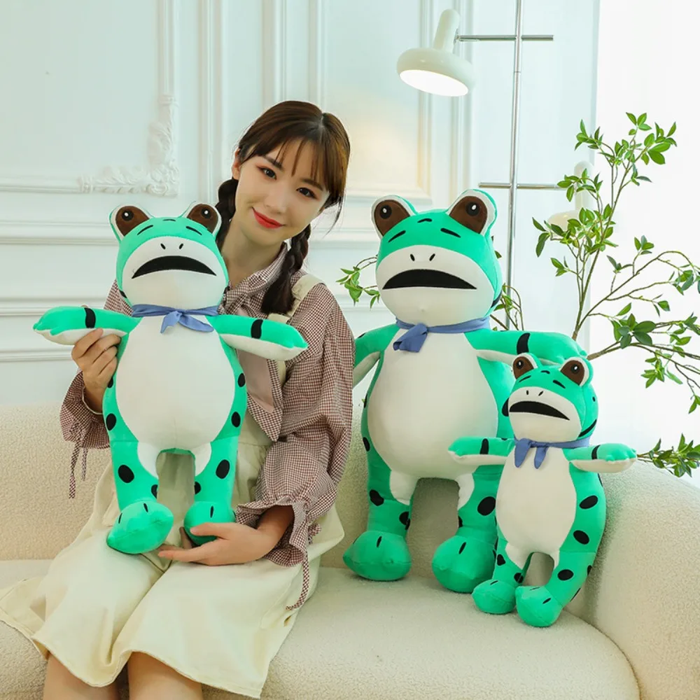 

Зеленая лягушка 30-70 см, Мультяшные плюшевые игрушки, милая мягкая подушка в виде животного, хлопковая Подушка для детей и друзей, Рождественский подарок