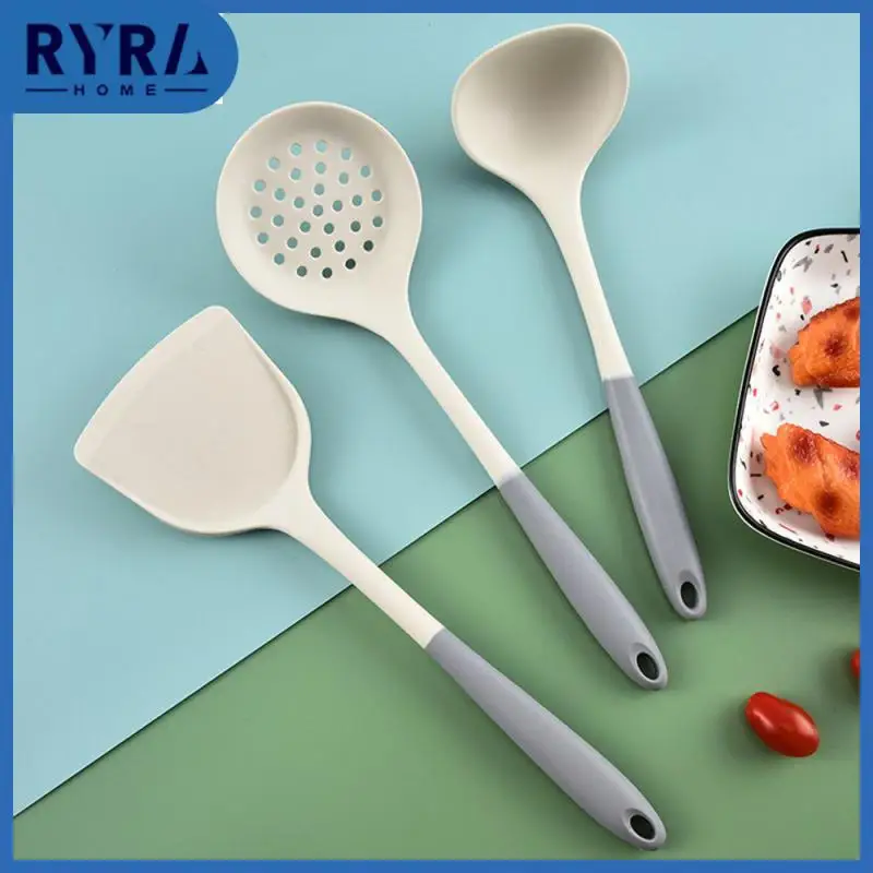 

High Quality Silicone Kitchen Utensils Hanging Silicone Kitchenware New Scald Resistant Baking Tools Kitchen Cooking Supplies