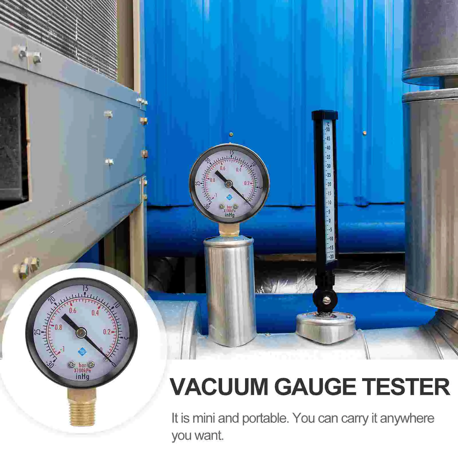 Универсальный вакуумный манометр для воздушного компрессора воды масла газа 0-30