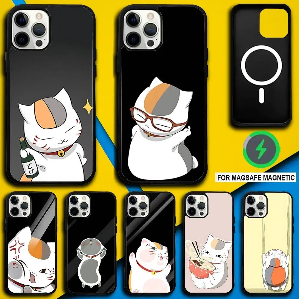 Фото Чехол для телефона Sensei Anime N-Natsume для iPhone 16,15,14,13,12,11, Pro, Max, Plus, Mini, SE4, E с магнитной беспроводной зарядкой Magsafe №1