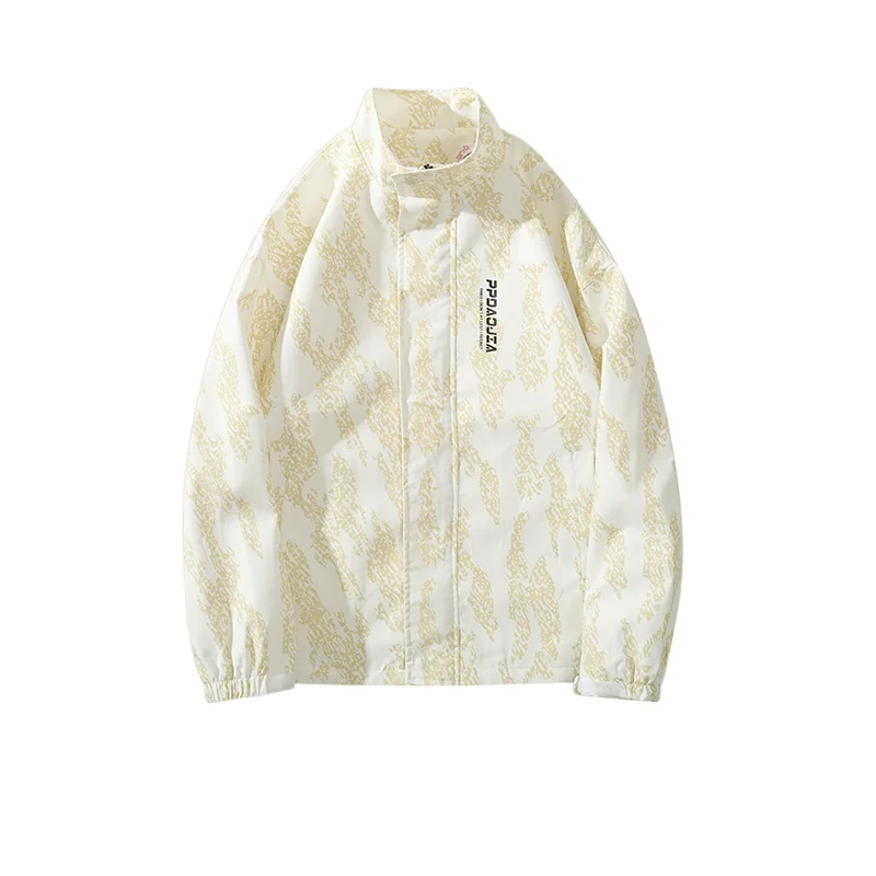 

Солнцезащитная куртка для мужчин, летняя мужская безбортная куртка с воротником-стойкой, Мужская Американская винтажная уличная куртка для альпинизма для мужчин