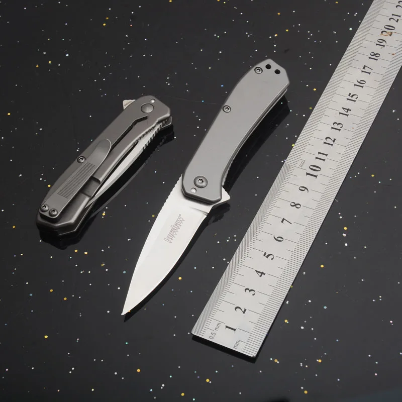 

Kershaw 3870 Outdoor Pocket Folding Knife 8CR13 Blade Titanium plating Handle Survival Tactical Camping Fruit Knives EDC Tools