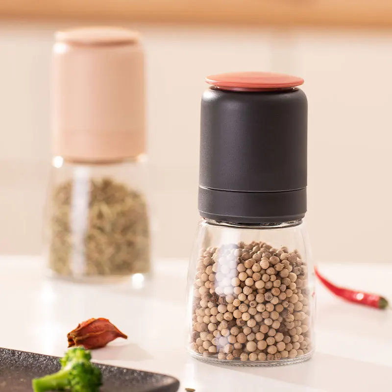 Зеркальная кофемолка для перца стеклянная мельница бутылка специй и приправ |
