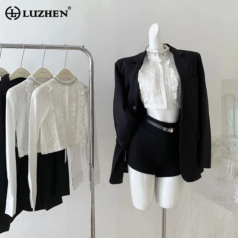 LUZHEN оригинальные персонализированные лоскутные дизайнерские рубашки