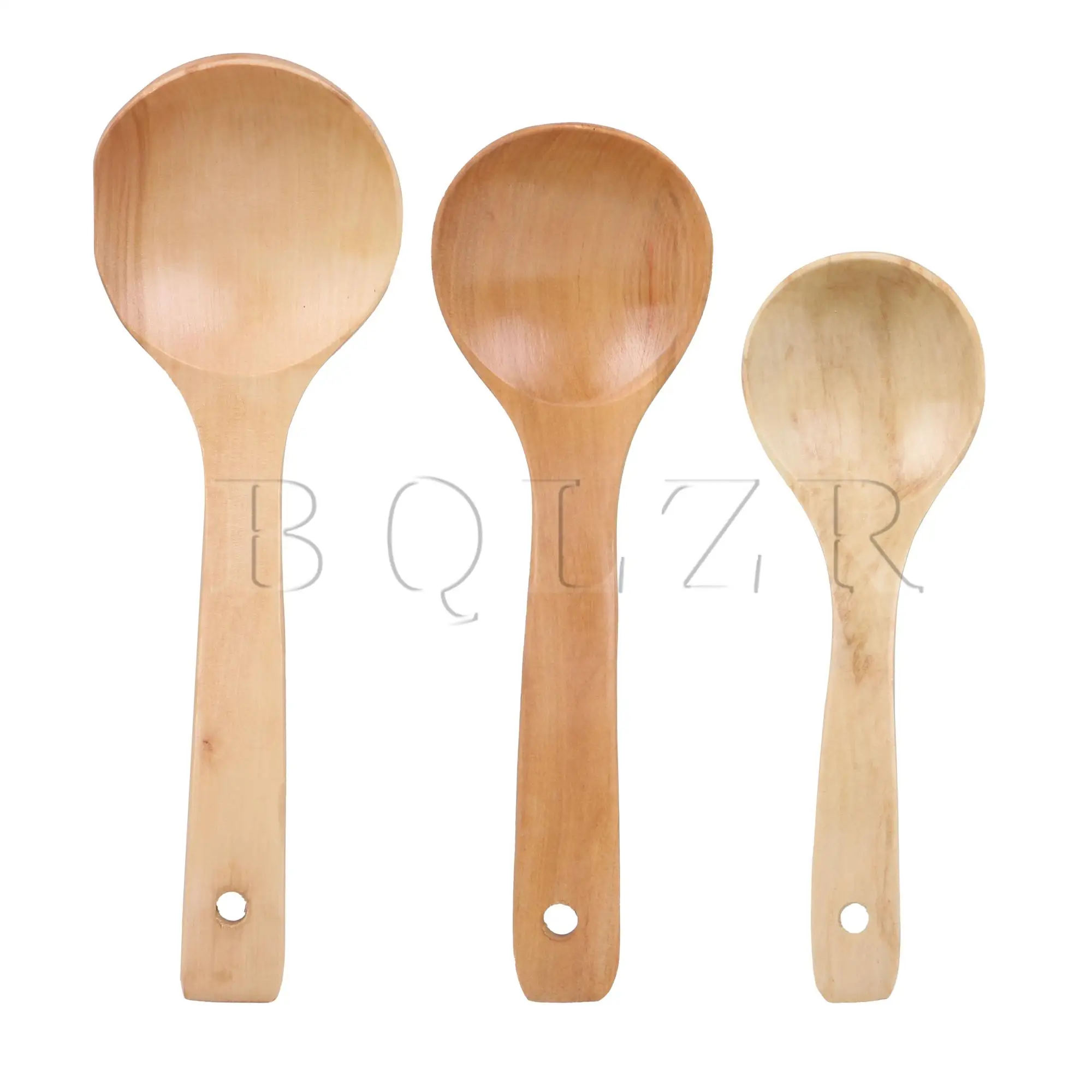

3 шт., деревянные ложки для кухни, 3,54 дюйма, 2,95 дюйма, 2,36 дюйма