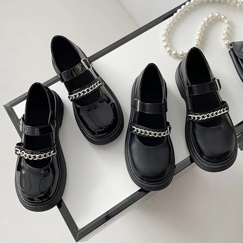 

Big Size New 2021 Women Mary Janes Round Toe Flats Shoes Female Spring Autumn Lolita Style Shoes Ladies Flats Sneakers
