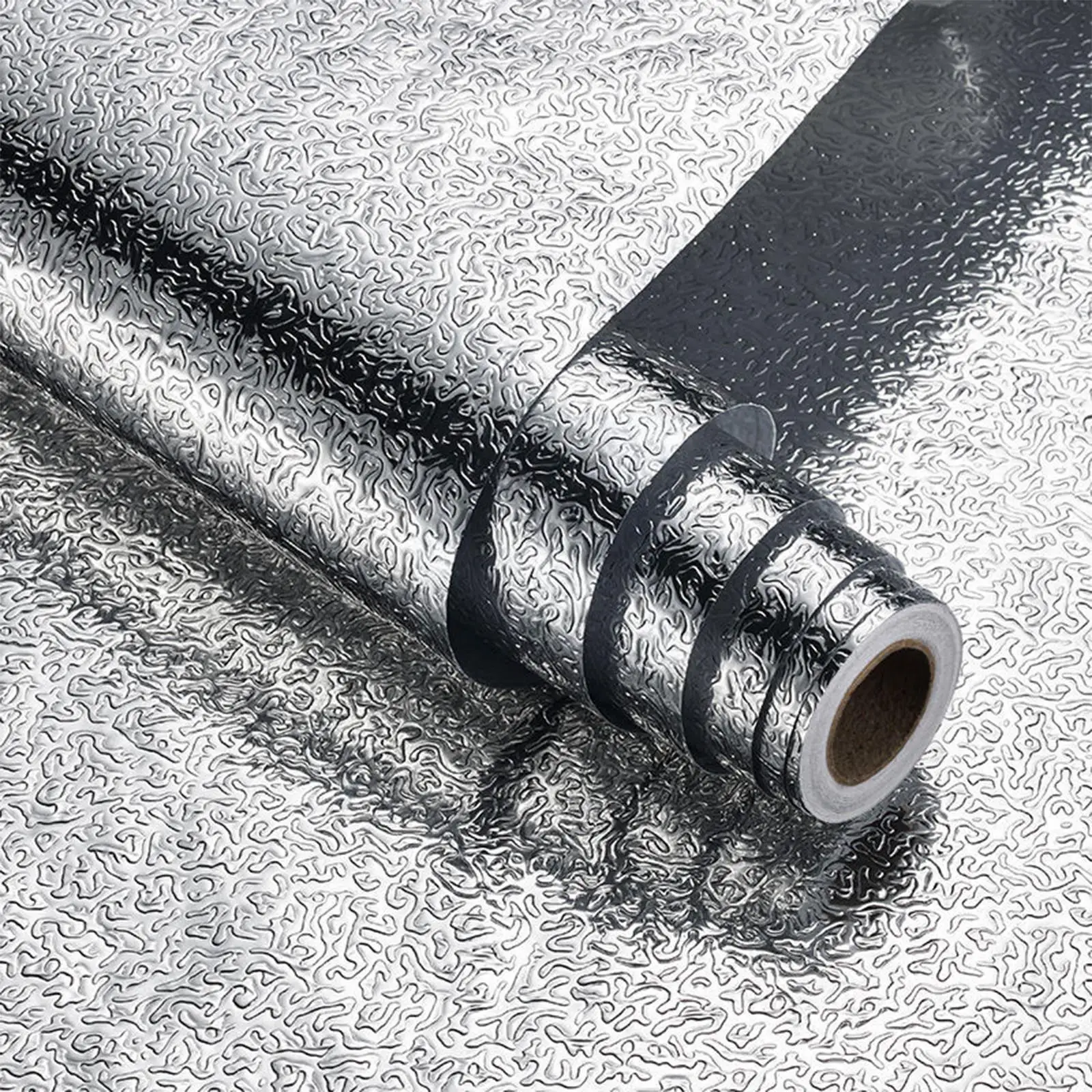 

40*1000cm Kitchen Waterproof Oil Proof Aluminum Foil Stove Wall Sticker High Temperature Sticker Paper Kitchen Self Adhesiv Q8i8