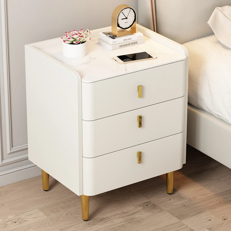 

Storage Drawers Nightstands Dressers Bedroom Nordic Modern Bedside Tables Comfortable Mesa De Noche Home Furniture LJ50BT