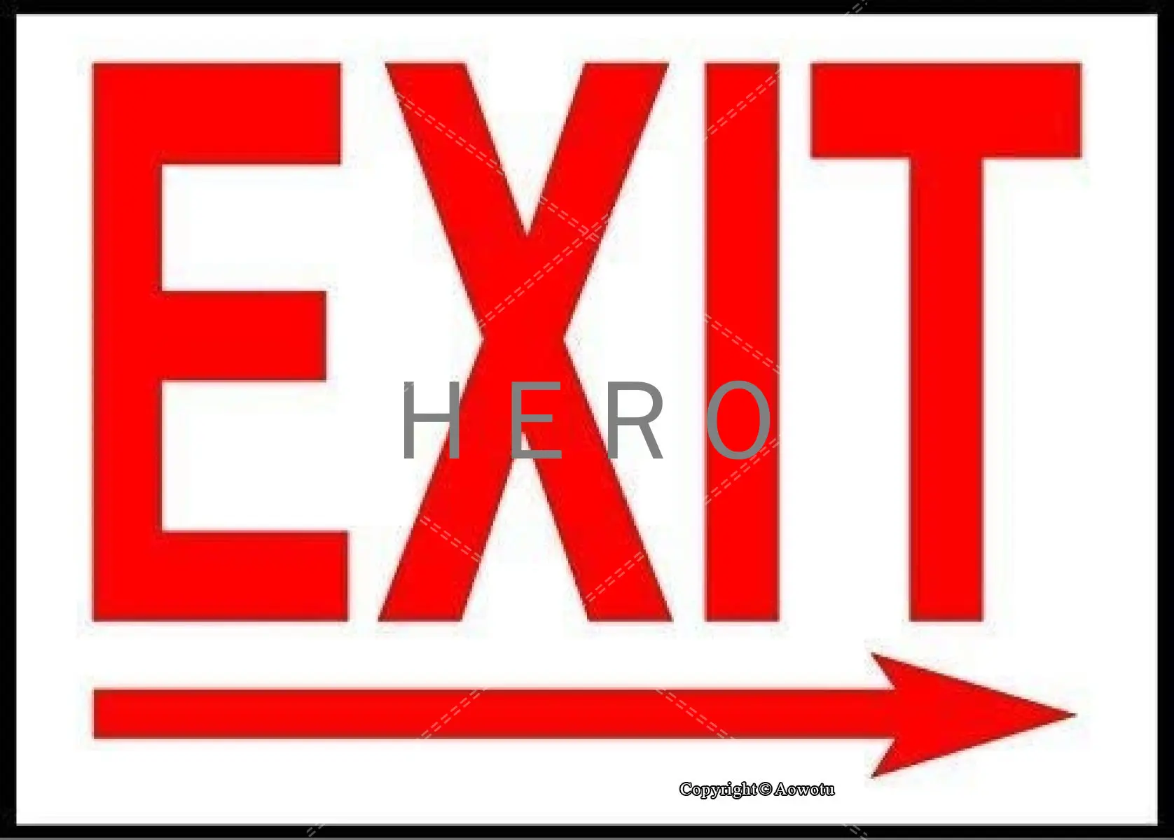 

Exit Right Arrow Emergency Exit Vintage Tin Sign Art Iron Painting Rusty Poster Decoration Aluminum plaque