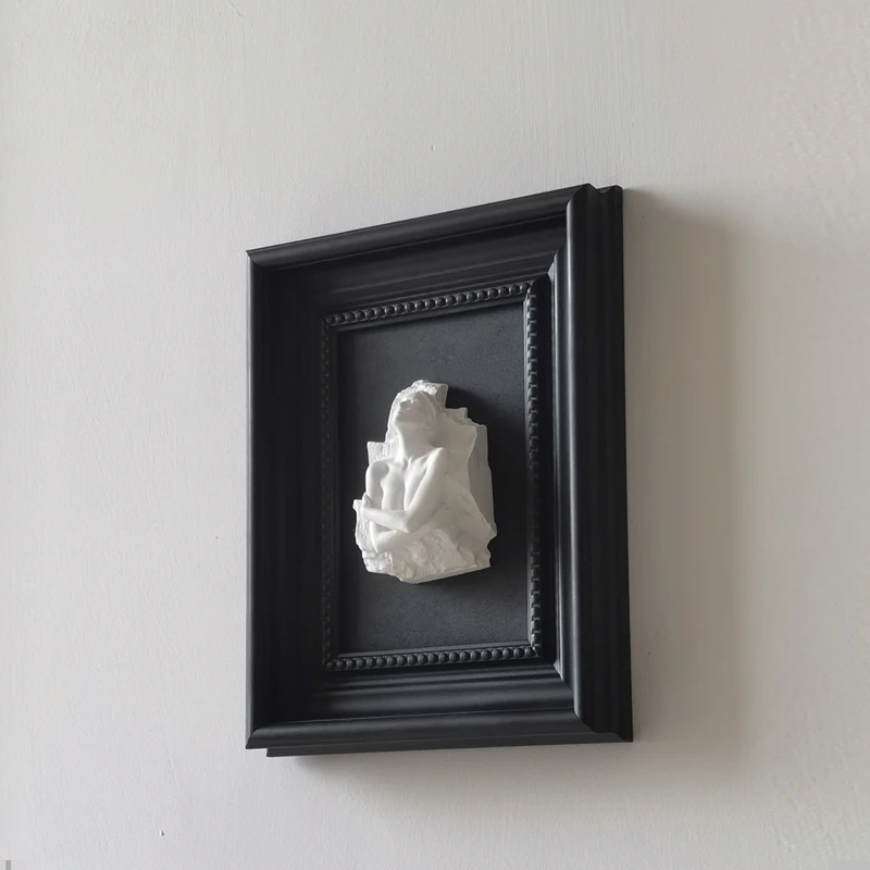 Трехмерная рельефная скульптура человека декоративная живопись абстрактная