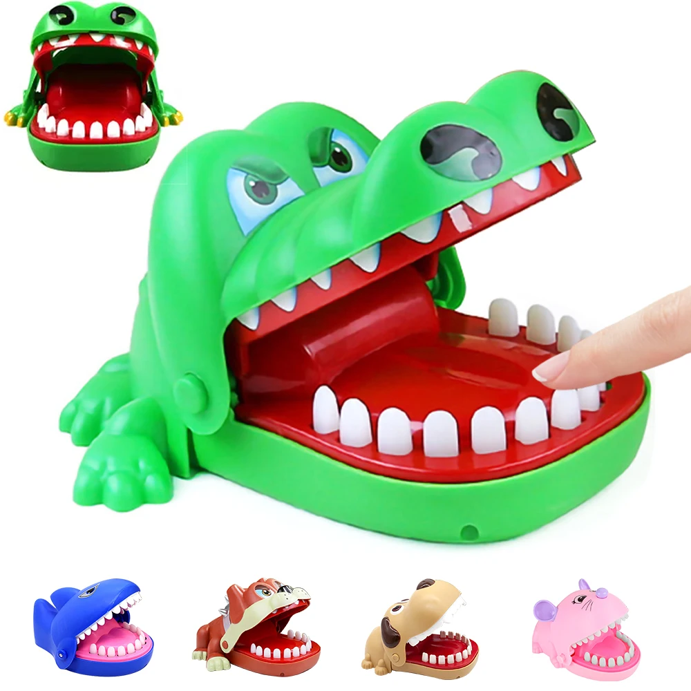 

Parent-Child Interaction Crocodile Teeth Finger Biting Toy Game Funny Toys For Kids Adults Crocodile Bite Finger interactive Toy