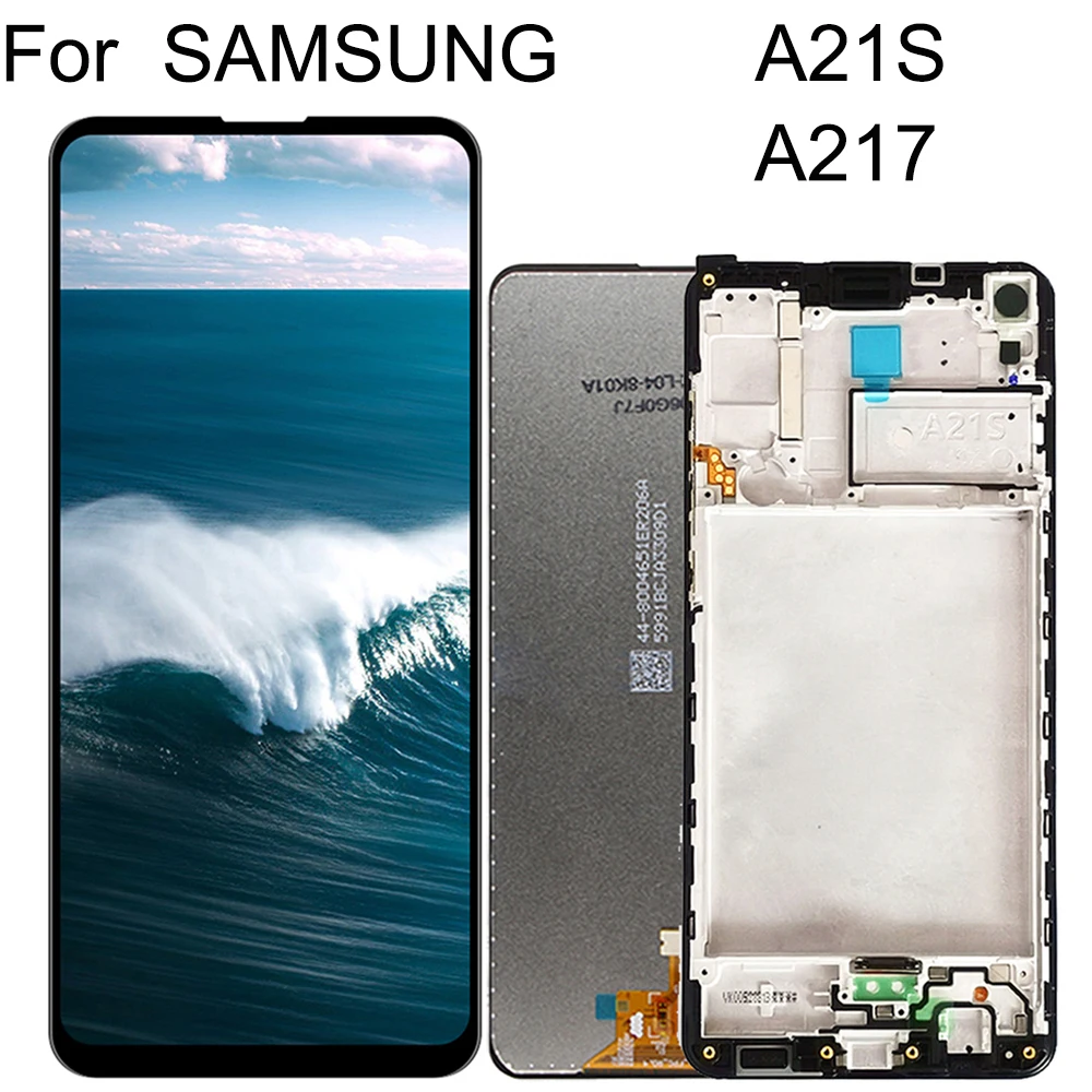 

6,5 "Оригинальный ЖК-дисплей для Samsung Galaxy A21s A217, ЖК-дисплей с сенсорным экраном и дигитайзером для Samsung A21s SM-A217F/DS, замена дисплея