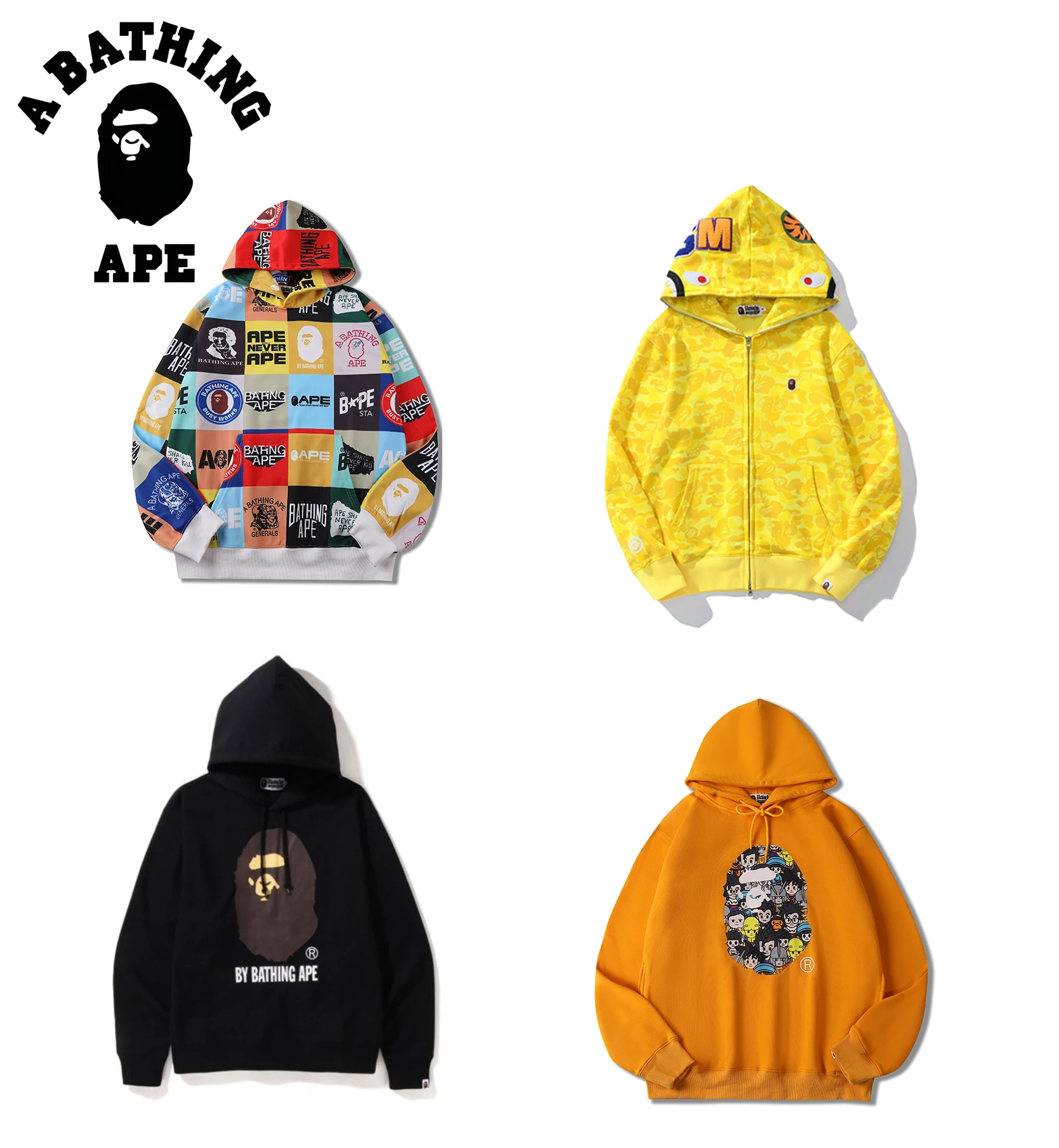 

A Bathing Ape 2022 New Shark Hoodie 1:1 Top Quality