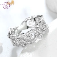 musical note rings silver ring luxury stylish zircon rings for women gift fine jewelry wedding rings