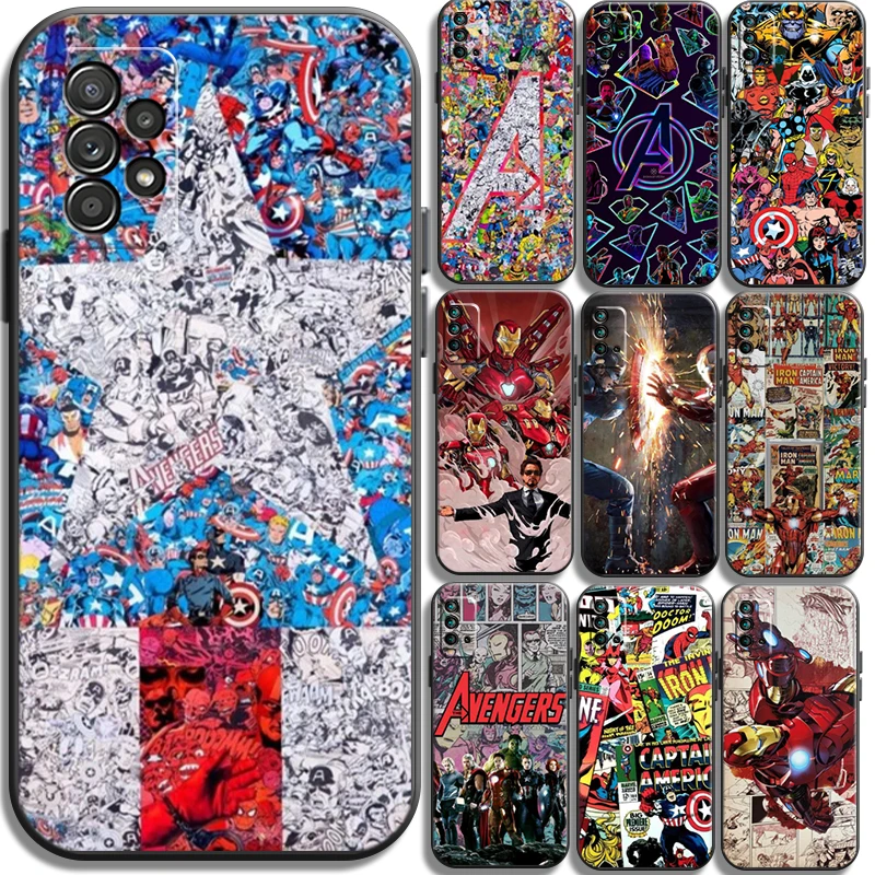 

Marvel Spiderman Iron Man Phone Cases For Xiaomi Redmi Note 10 10S 10 Pro POCO F3 GT X3 GT M3 Pro X3 NFC Soft TPU Funda