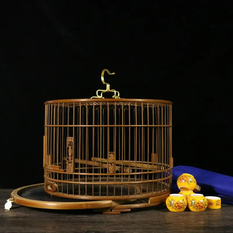 

Wooden Parrot Birds Cage Vintage Decorative Budgie Lovebird Birds Cage Accessories Pigeons Quail Jaula Outdoor Garden Hut