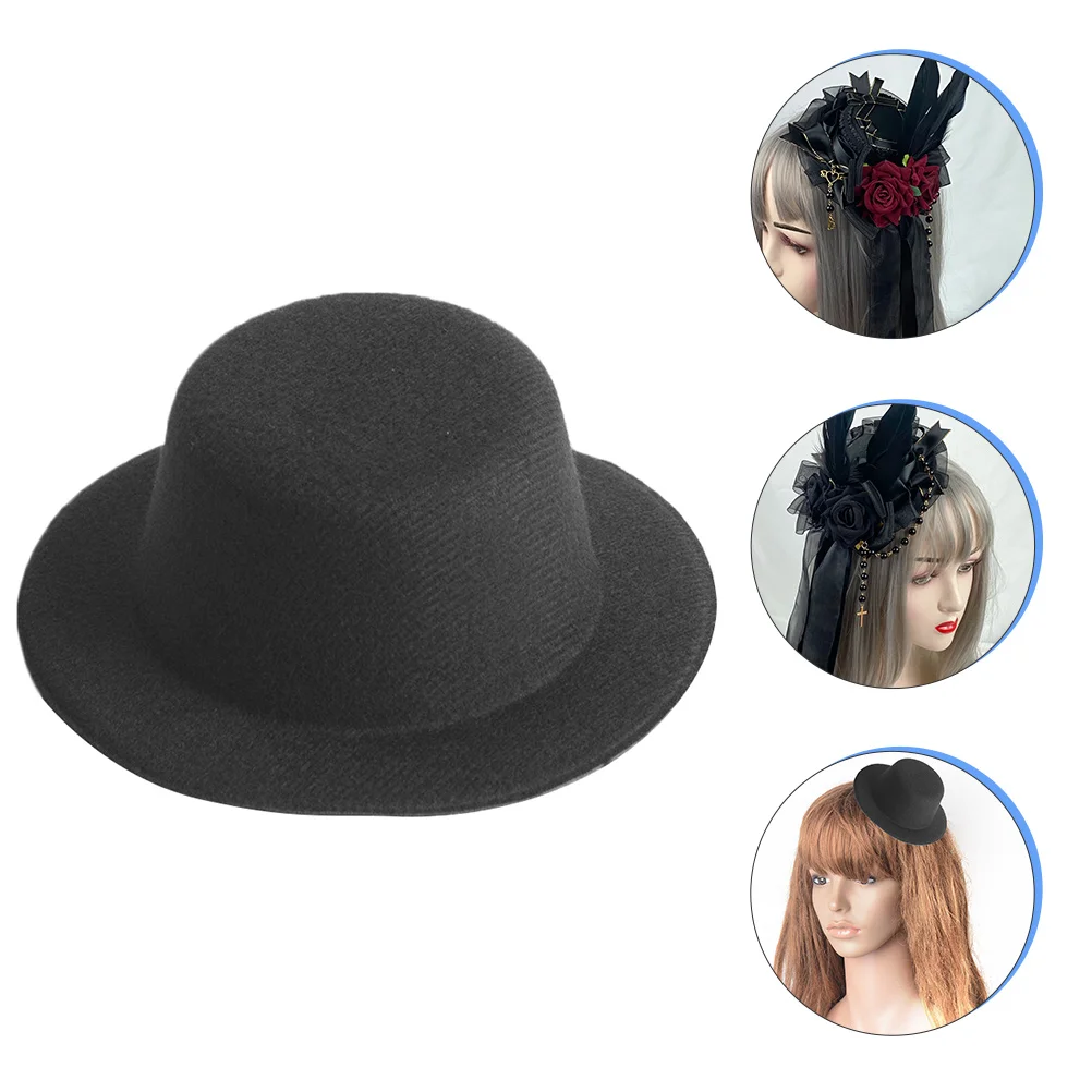 

Hat Embryo Small Top Decorative Tops Hats Formal DIY Barrettes Hairpins Clip Miniature Dolls