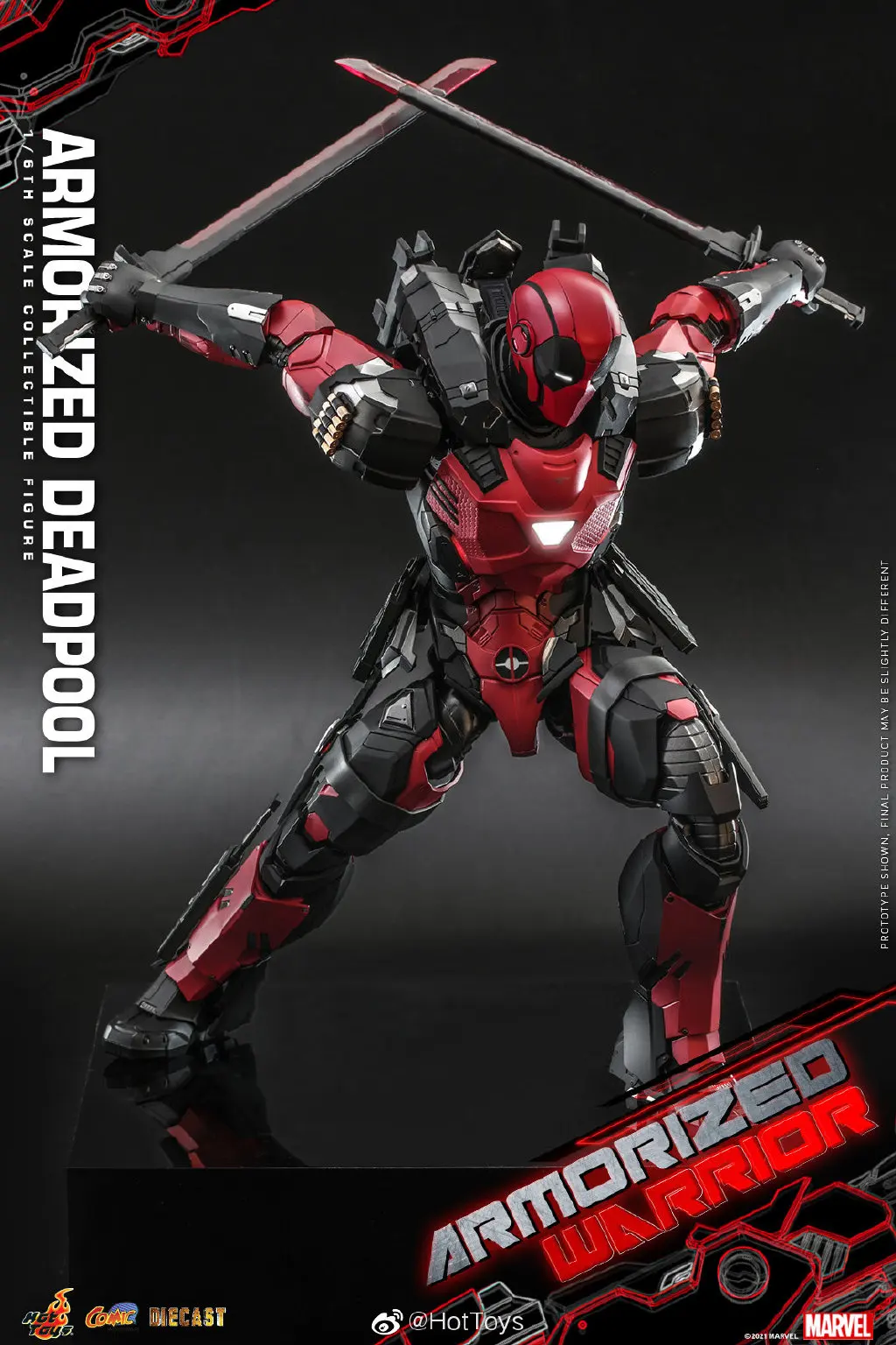 

In Stock Hot Toys CMS09D42 Armorized Dead Pool Collectible Action Figure Toys