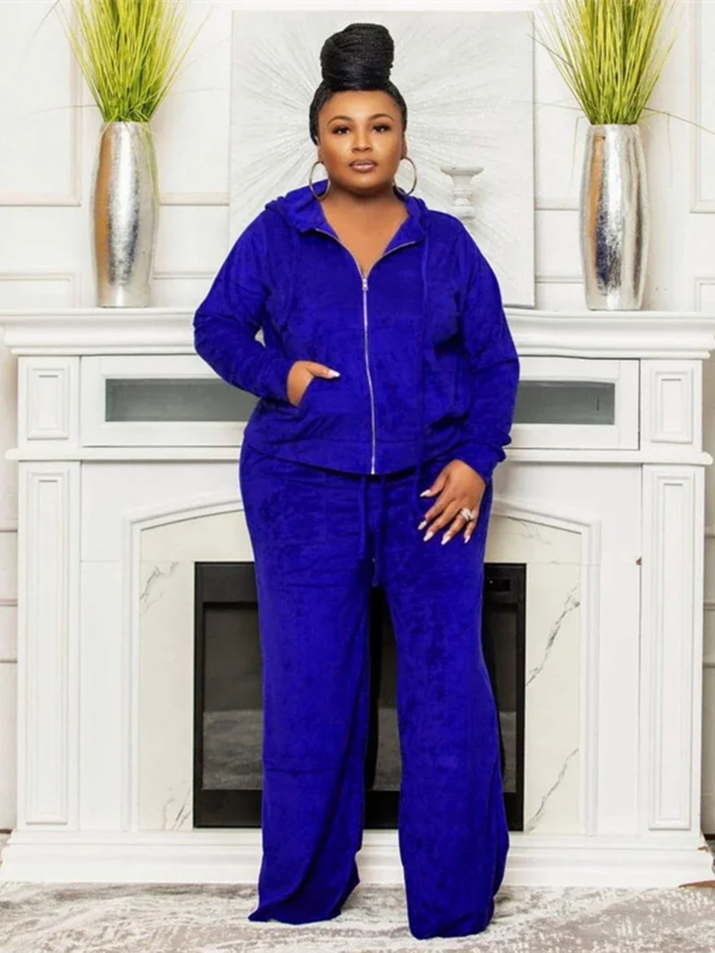 Бархатный спортивный костюм для женщин комплект из двух предметов осенняя