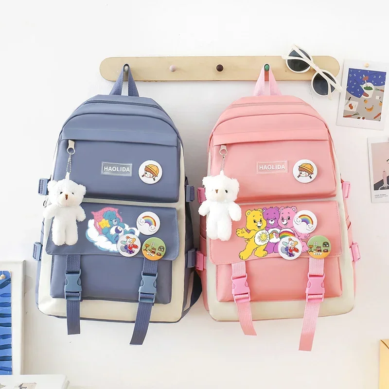 Care Bears новый холщовый рюкзак женская корейская версия большой вместительный