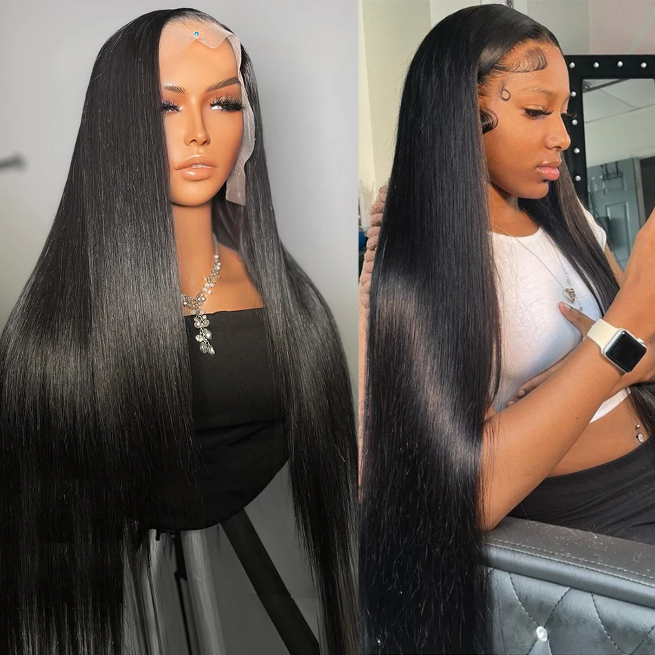 

Парик перуанский с прямыми волосами 13x4, фронтальные волосы из человеческих волос на сетке, 30 40 дюймов 13x6, HD кружевные парики для черных женщин 4x4, парик на сетке