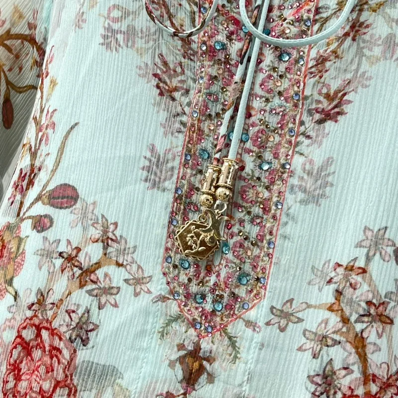 Женские сине-зеленые элегантные платья миди с цветочным принтом животных