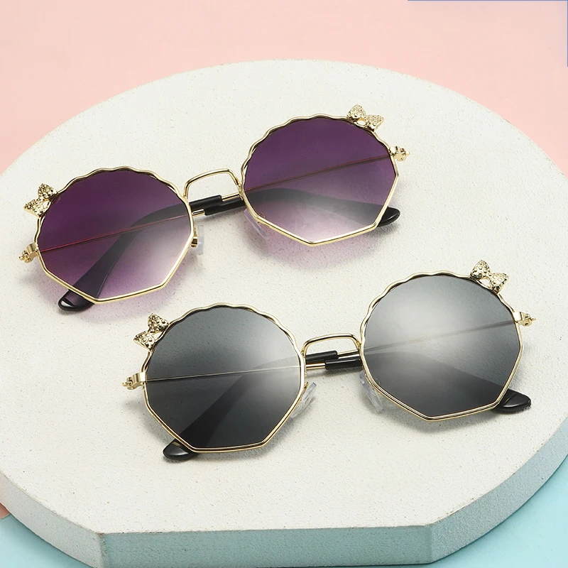 

New Kids Alloy Personalized Street Photography UV400 Sunglasses Boys Girls Outdoor Sun Protection Sunglasses Children Glasses