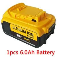 nieuwe 18v 6 0ah max xr 18650 batterij power tool vervanging voor dewalt dcb184 dcb181 dcb182 dcb200 20v 6a 18v accu met lader