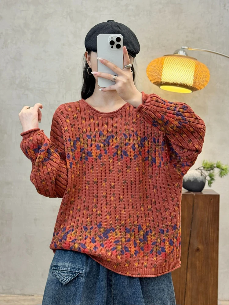 Зимние женские джемперы с принтом Max LuLu модные роскошные винтажные свитера для