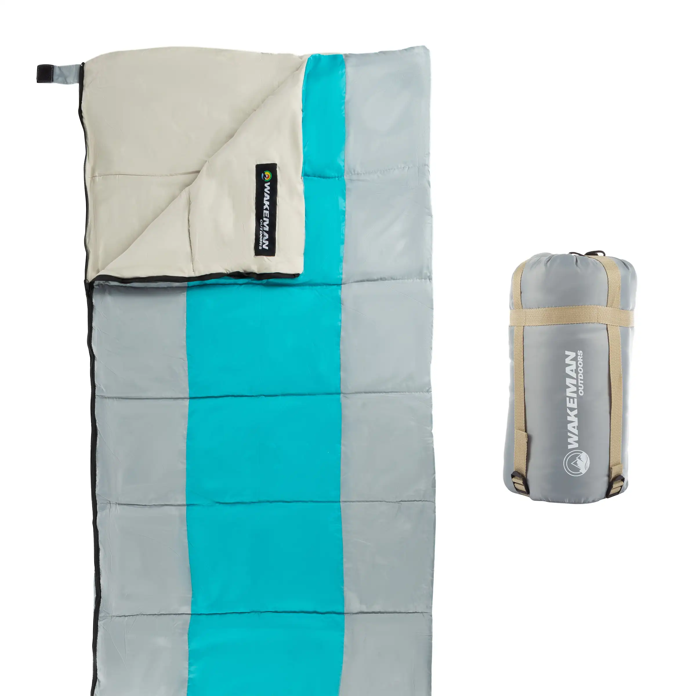 

Sleeping Bag-Lightweight, Carrying Bag with Compression Straps Included-Great for Adults, Kids, Camping, Backpacking, Sleepovers