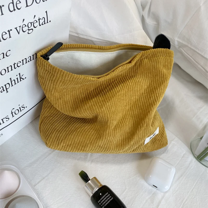 

Модная Вельветовая косметичка карамельных цветов, Вместительная дорожная косметичка, сумка для ухода за кожей, органайзер для туалетных принадлежностей, сумка-клатч для макияжа