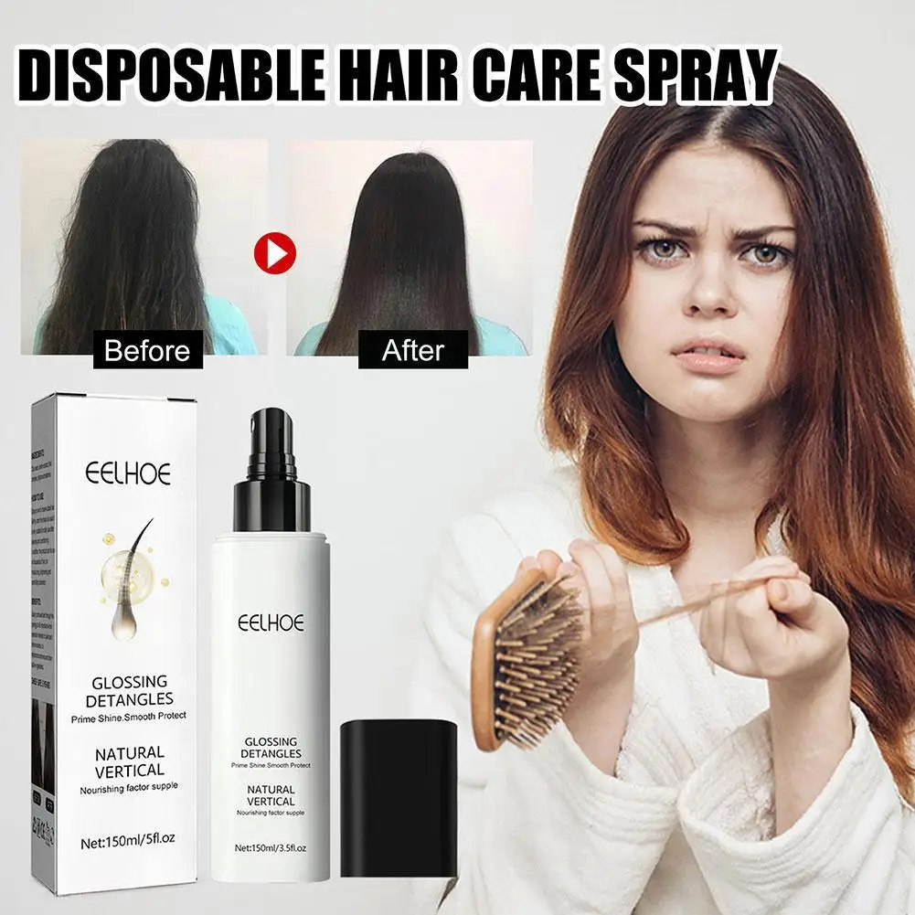 New Women's Wash-free Hair Care Spray Softens Hair Spray Shine Moisturizing Hair Smooth Hair Z9A2