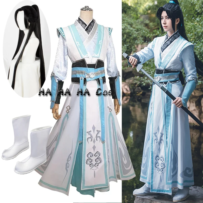 

Villain Self-Rescue System Luo Binghe Anime Cosplay Costume Chinese Ancient Halloween Costumes Cosplay Men Women Clothes Wig