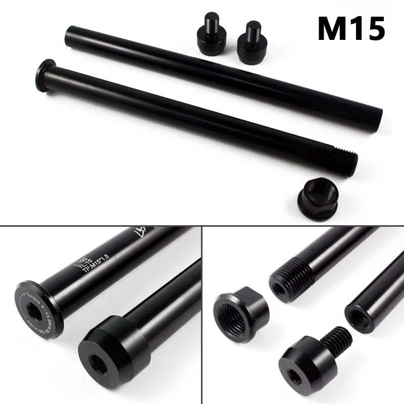 Фото Велосипедная втулка, быстросъемная Передняя Задняя ось M12 M15 P1.5 P1.75, велосипедные аксессуары №4