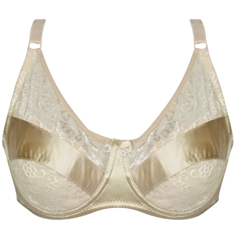 

Full Cup D Cup with Steel Ring Gathered Underwear Bra Thin Section Breasts Big Cup Fat MM Big Breast Thin Section Underwear