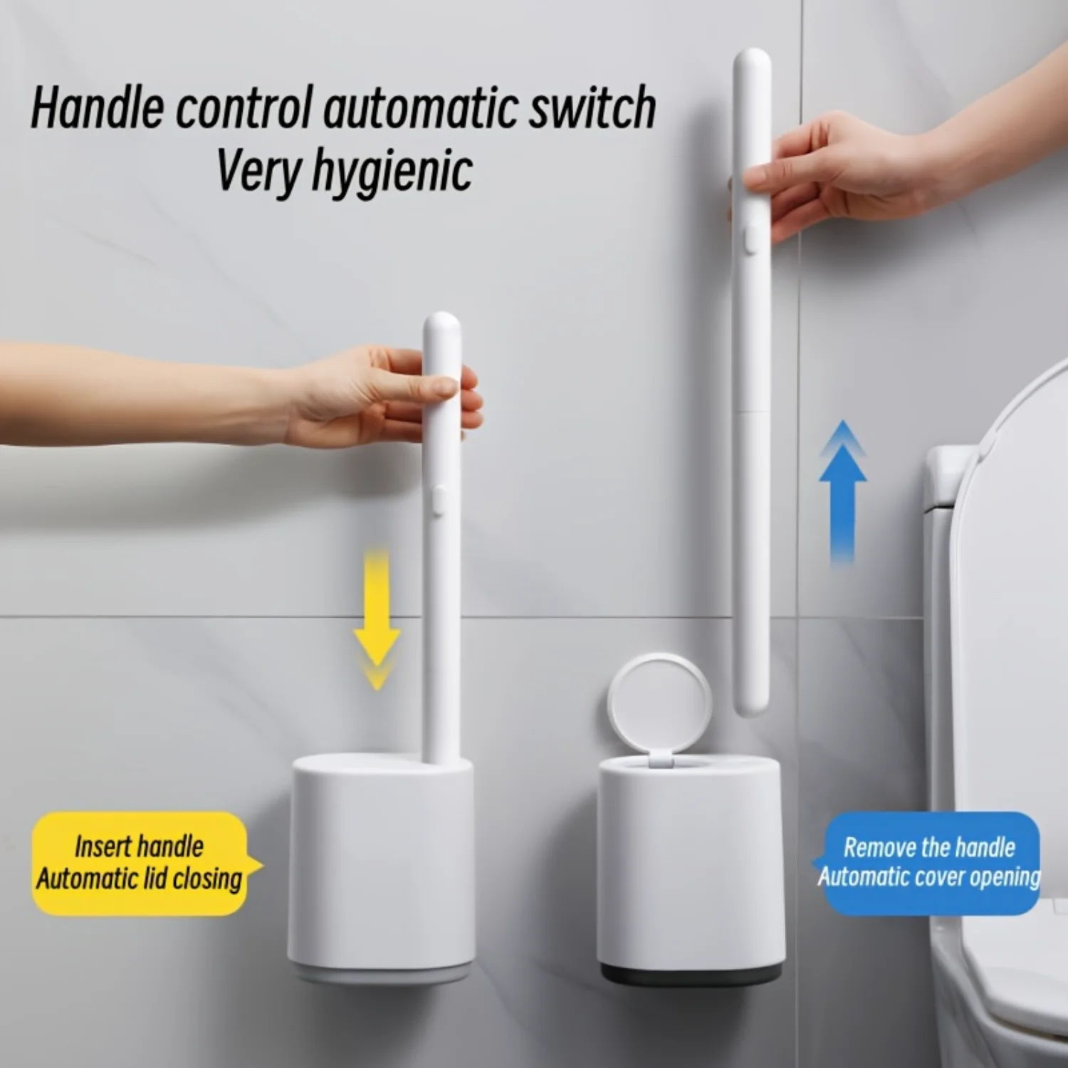 Одноразовая щетка для унитаза с 8 наборами одноразовых насадок/только 32 насадки