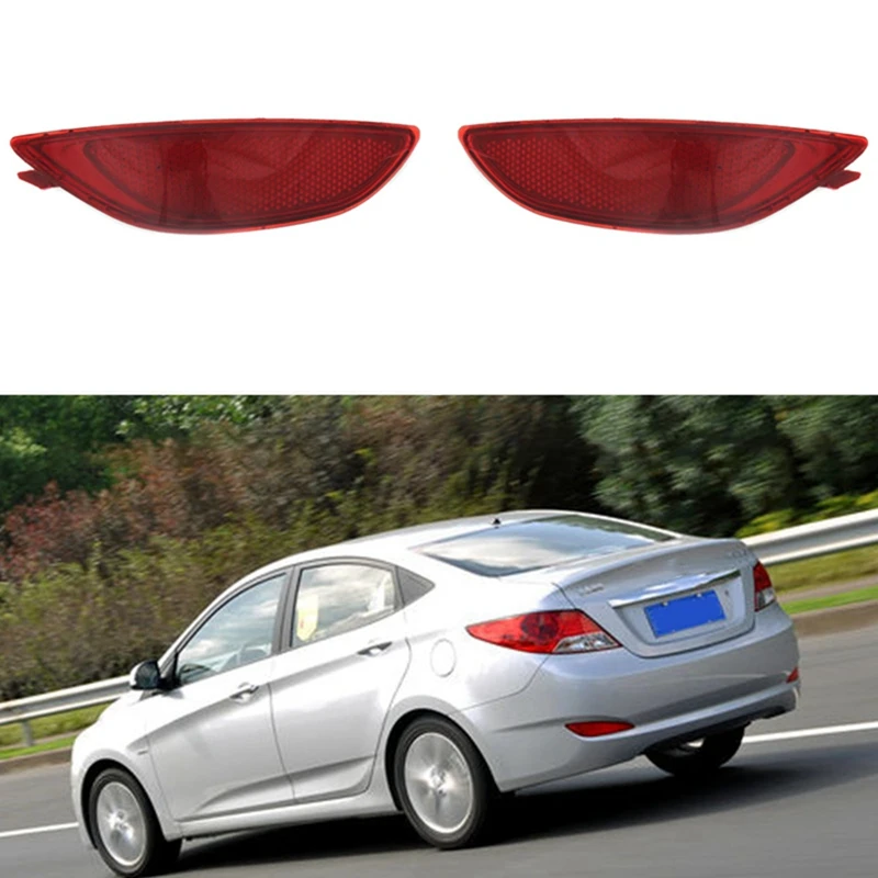 1 пара отражатель заднего бампера для Hyundai Accent/Verna/Solaris 2008-2015