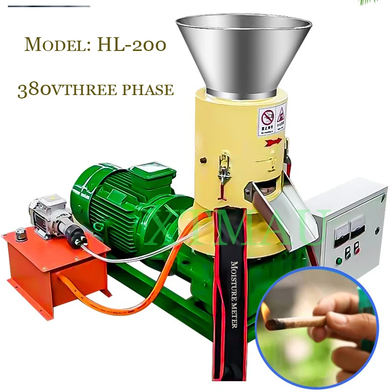 7 5 кВт Pelet Tekan Hewan Feed Pellet Kayu Pabrik Biomassa Mesin 60/80 кг/Jam