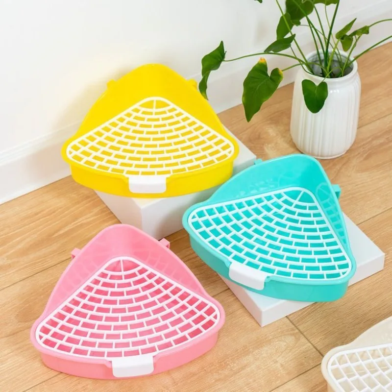 

Ящик для мусора среднего размера кроликов, угловой туалет для хорька, хомяка, кота дракона, морской свиньи, товары для голландской свиньи