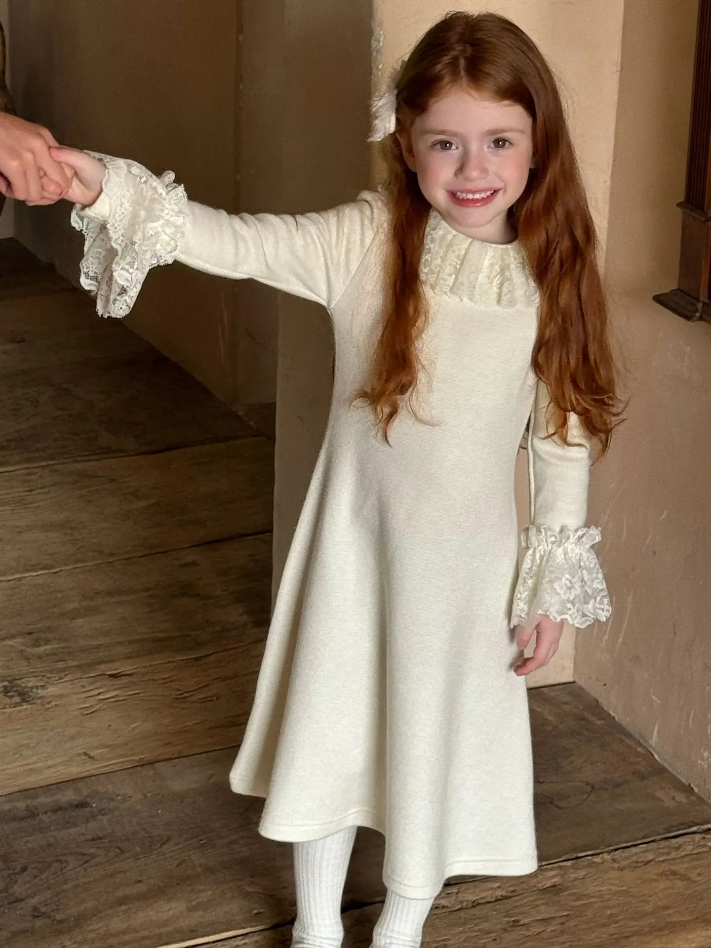 Платье для девочек Новинка Осень-зима 2024 милое детское платье принцессы с