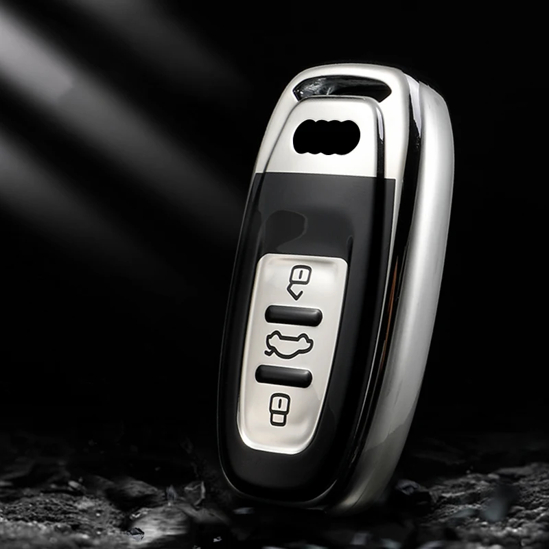 

NewTPU Car Key Cover For Audi A1 A3 8V A4 B9 A5 Q3 Q5 Q7 B6 B7 B8 8P 8V 8L Auto Holder Shell Auto Keychain Case