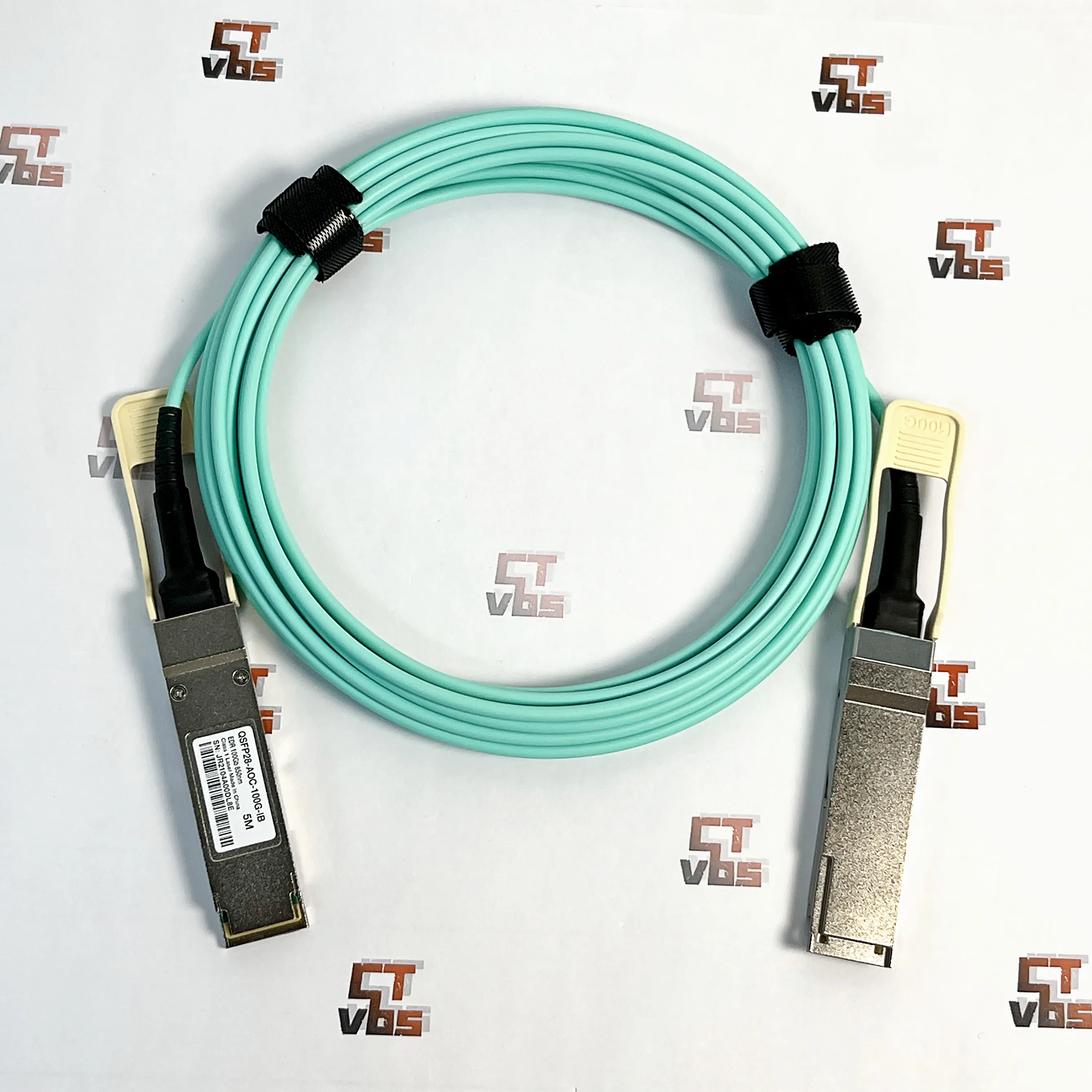 QSFP-100G-AOC-IB 5M Active Optic Cable w/ Transceiver Mellanox Compatible 850nm
