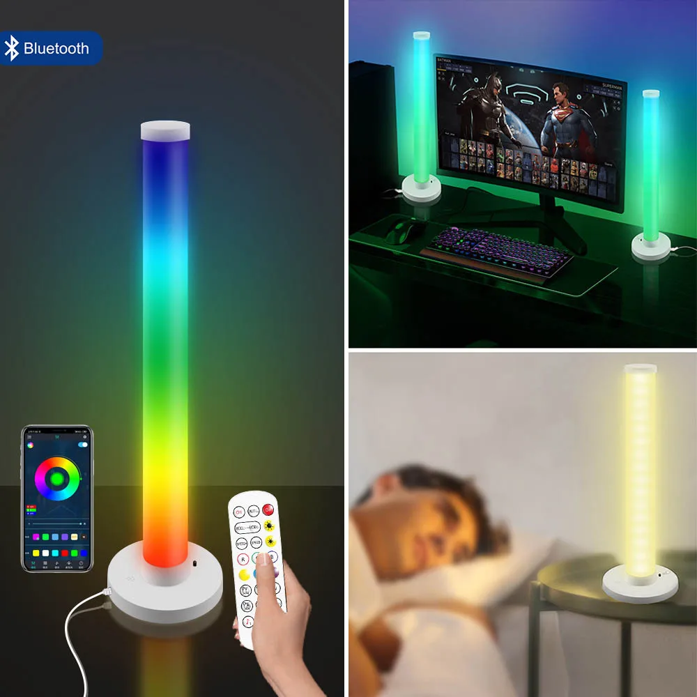 Умная настольная лампа RGB с Bluetooth светодиодная полоса атмосферное настроение