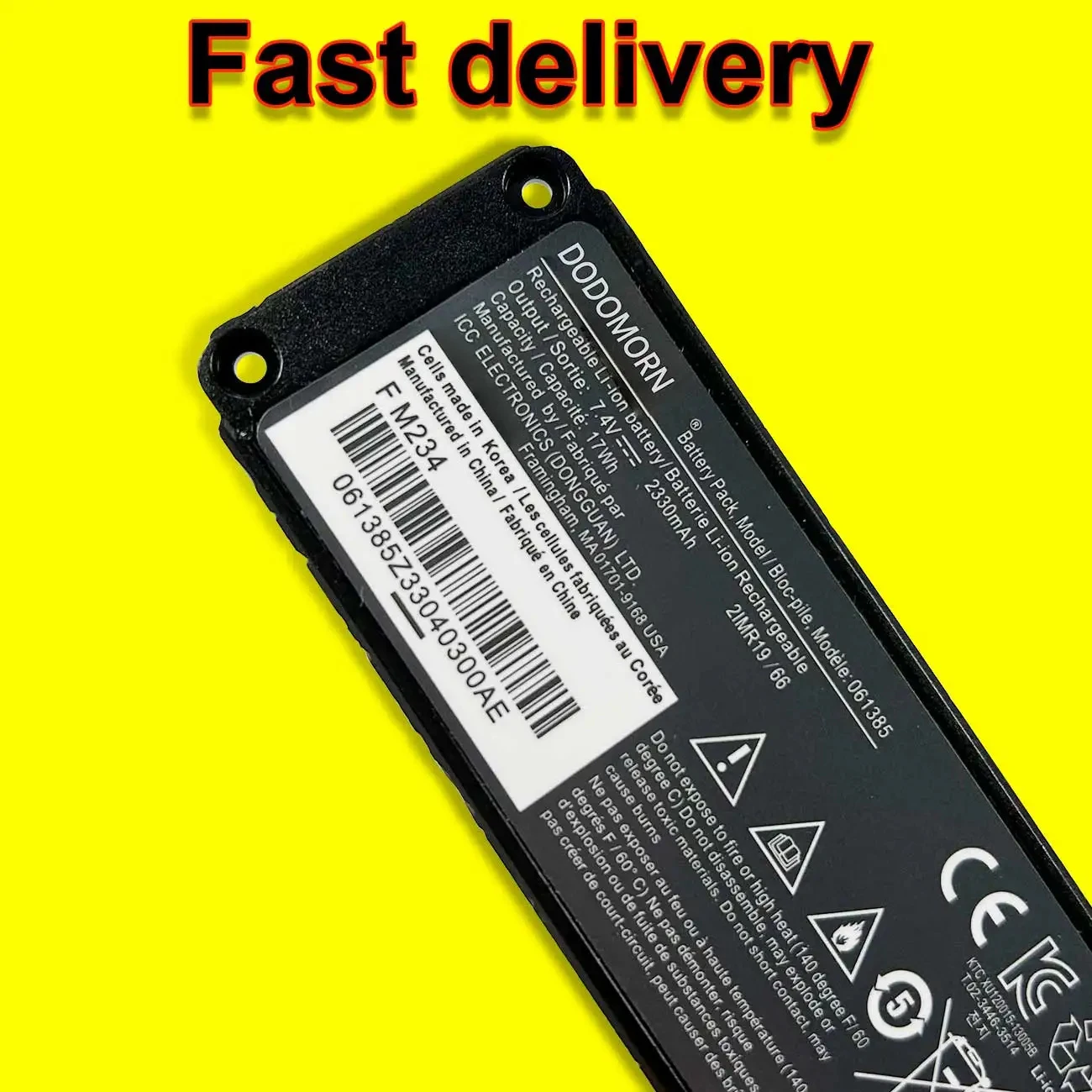 061384 061386 061385 Аккумулятор для Bluetooth-динамика BOSE SoundLink Mini 1 2330 мАч 2IMR19/66 7 4 В 17 Втч в