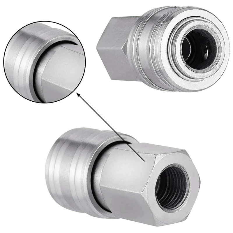 10 шт. евросоединители для шланга воздушной линии фитинги компрессора Резьба BSP 1/4