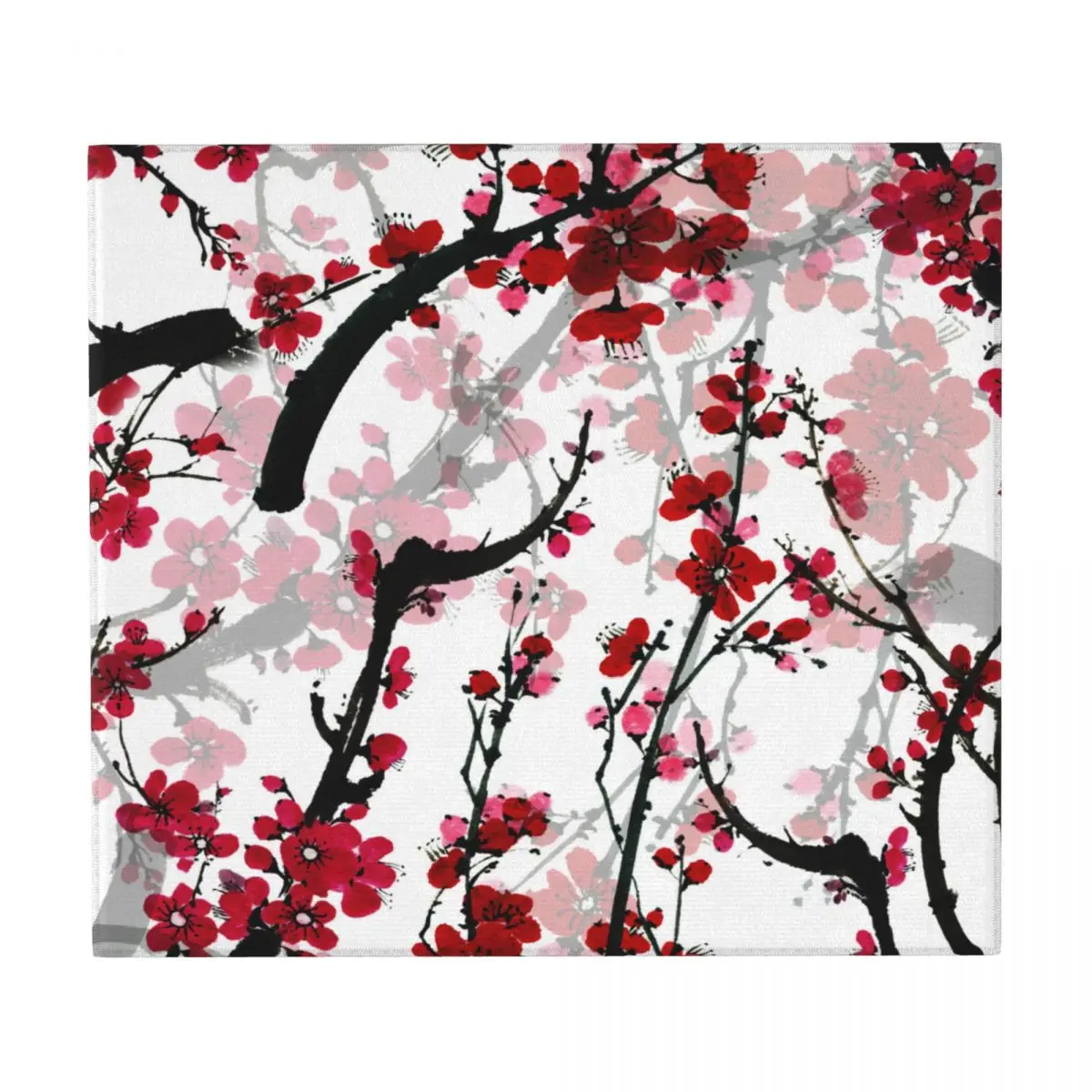 Сушильный коврик для посуды кухонный с цветочным принтом сакуры Традиционная