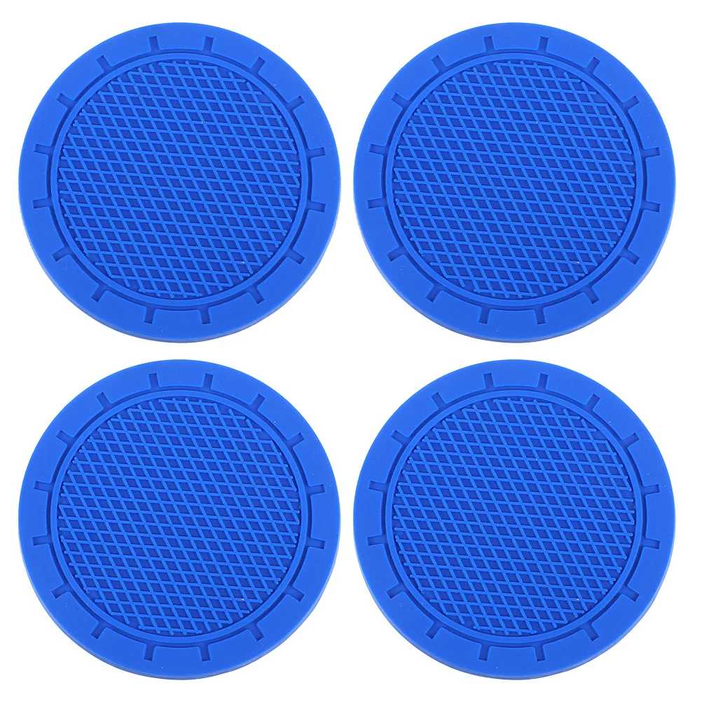 

4 Pcs Car Coaster Car Cupholder Coaster Beverage Coasters Car Cup Holder Coasters Non-slip Decorative Coaster Pvc Tea Coaster