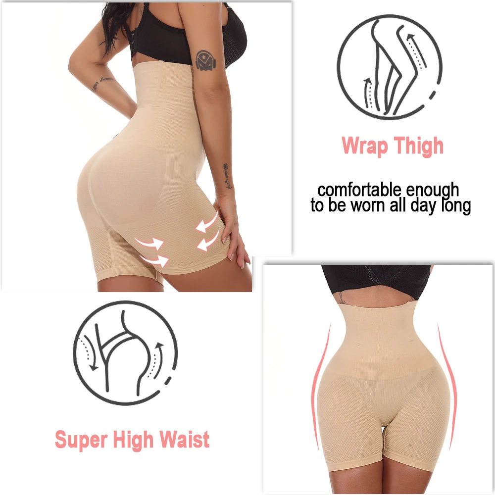 SEXYWG High Waist Shapewear Shorts Body Shaper Tummy Control Panties Women Waist Shapewear Panties