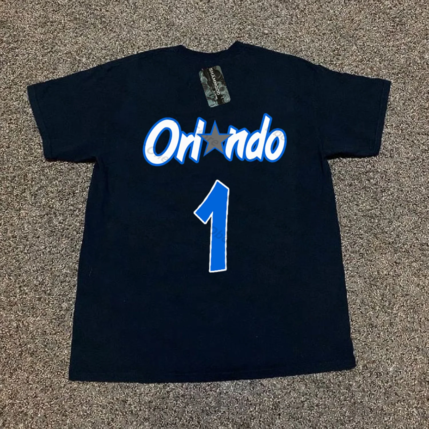 Magic Mcgrady &amp O'neal 260 Г Тяжелая Хлопковая Футболка Винтажная Уличная Одежда С