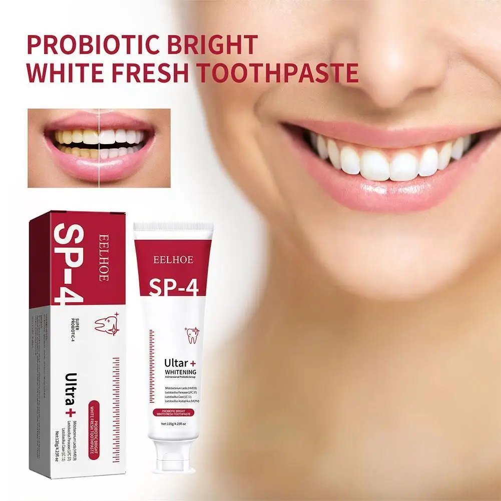 

Probiotic Whitening Toothpaste Bleaching Serum Removal Oral Fresh Health Plaque Dental Beauty Stain Cleaning Breath Care Hy M4C2